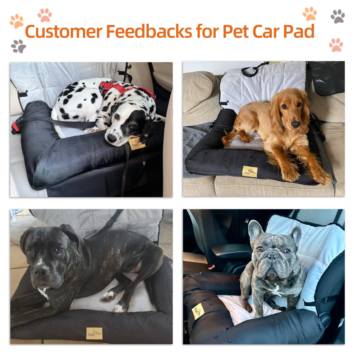 Waterproof Dog Car Booster Seat & Travel Bed