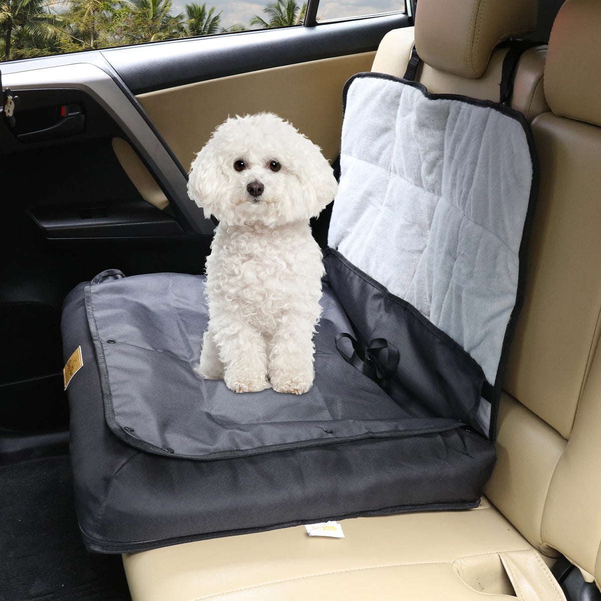 Waterproof Dog Car Booster Seat & Travel Bed