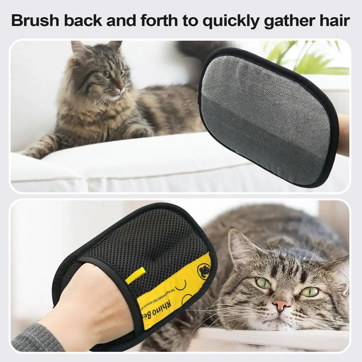 Pet Deshedding Glove for Dogs, Cats & Rabbits