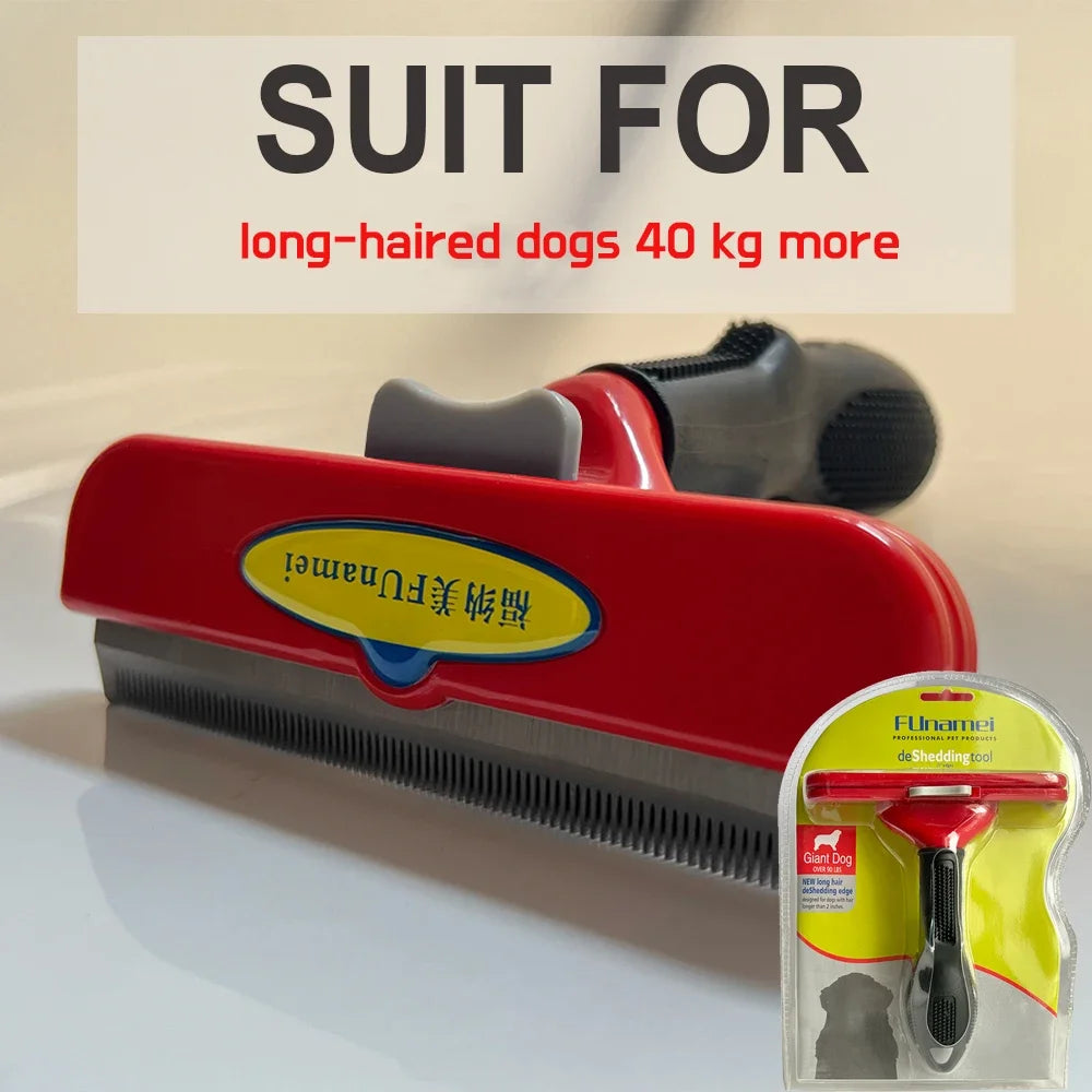 Massage & Deshedding Brush for Dogs and Cats