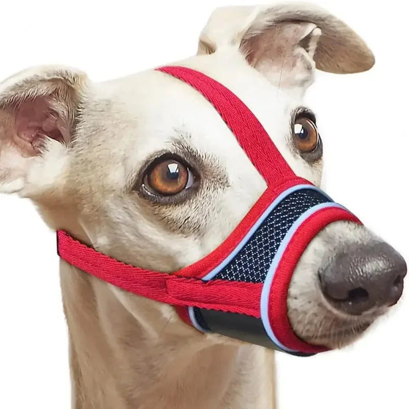 Breathable Adjustable Dog Muzzle Anti-Bite Mask  - Soft for Chewing Prevention & Grooming (Comfort Fit, Secure Buckle)