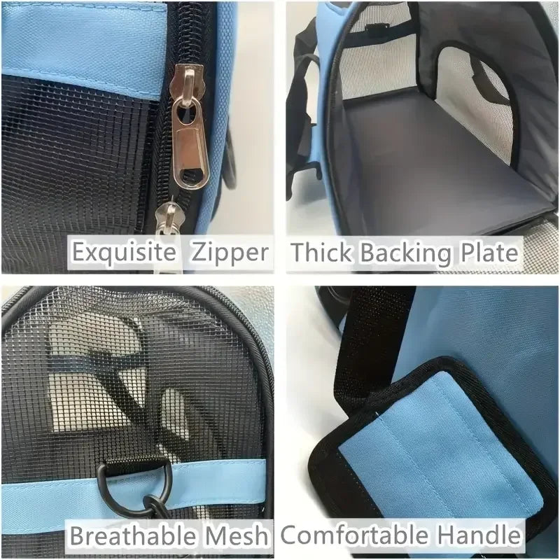 Cat Bags Portable Dog Carrier Bag Mesh Breathable Pet Puppy Travel Bags for Small Dogs Foldable Cats Handbag Bag Transport Bag