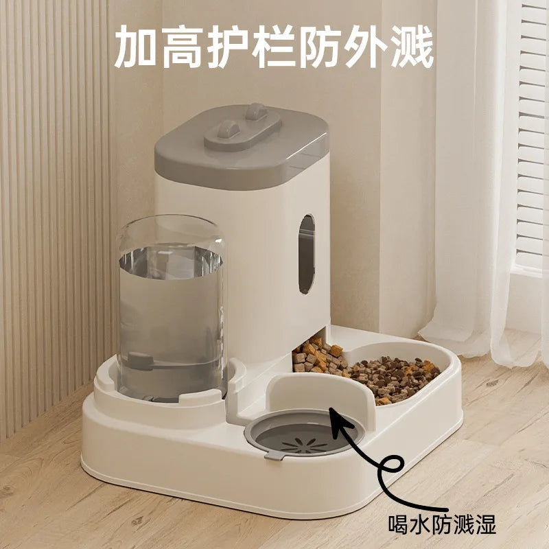 Automatic Pet Feeder, Fountain & Storage Station