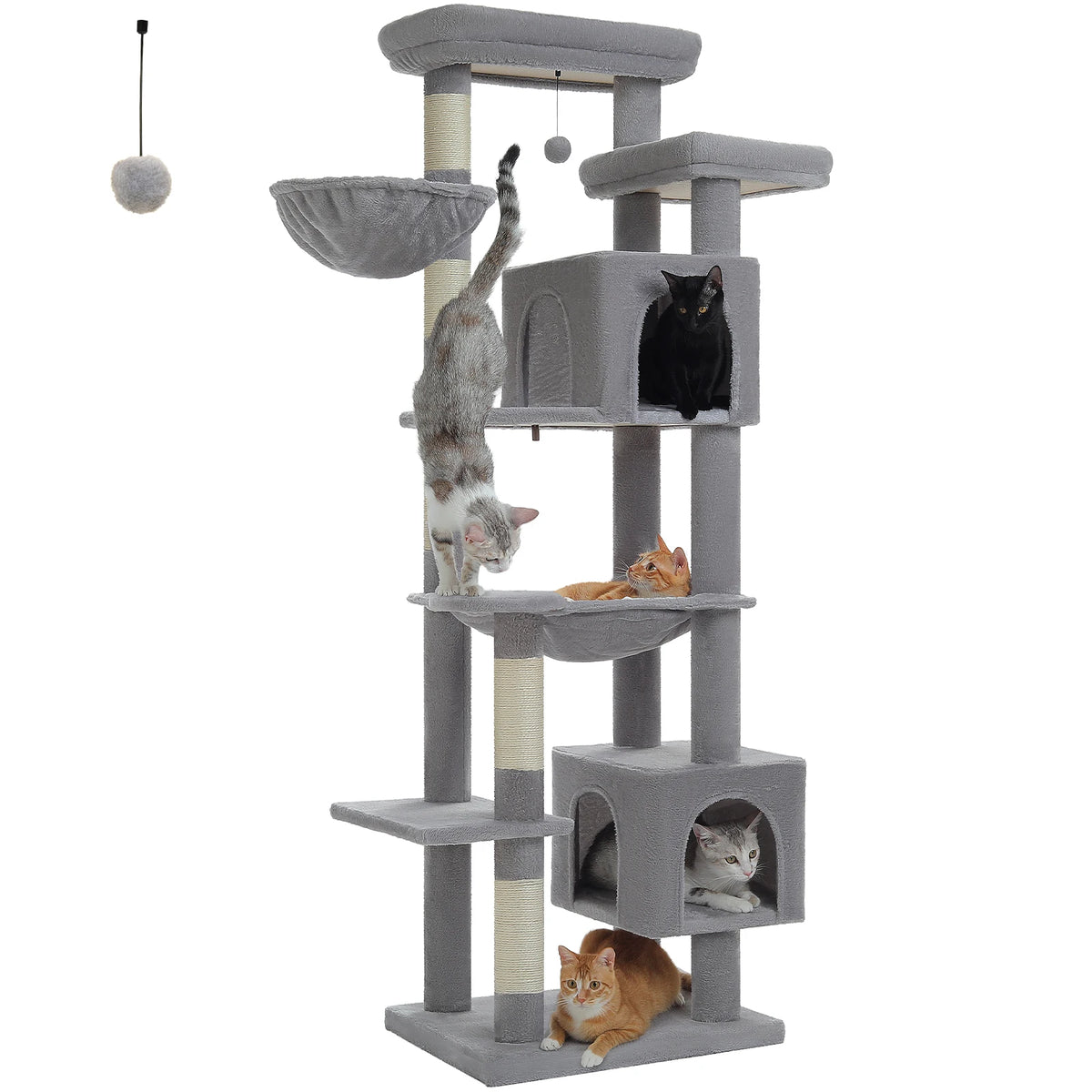 Large Multi-Level Cat Tower with Caves & Perches