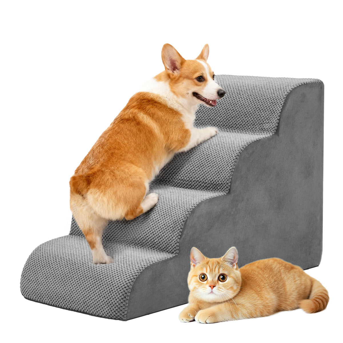 High-Density Foam Dog Stairs & Ramp