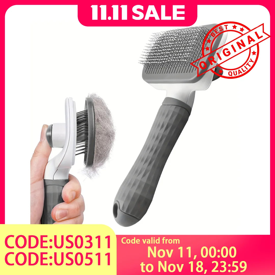 2-in-1 Pet Deshedding & Massage Brush
