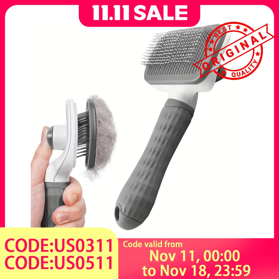 2-in-1 Pet Deshedding & Massage Brush