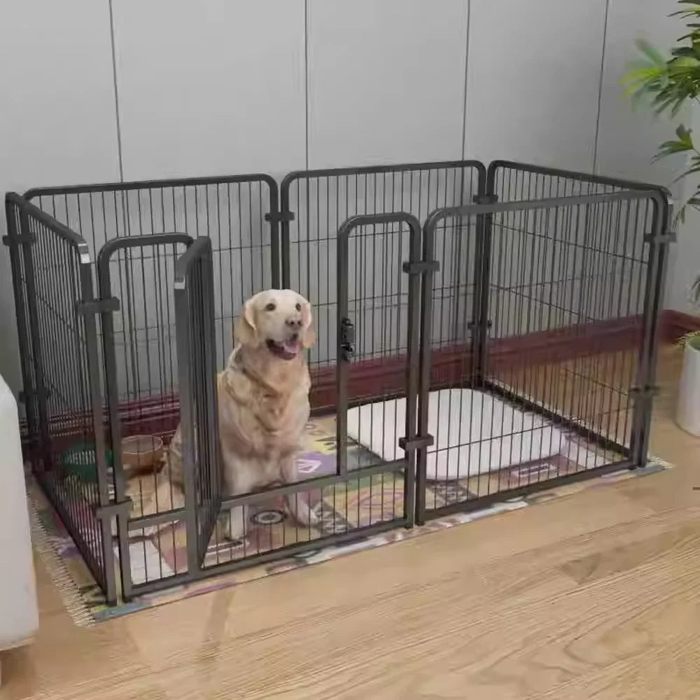 Foldable 6-Panel Pet Playpen & Safety Fence