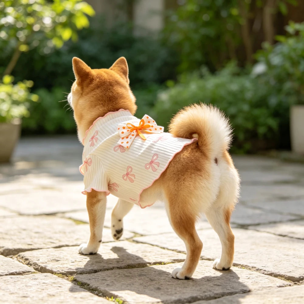 Lightweight Soft Elastic Dog Tshirt Pet Vest Summer Wear Comfortable for Small Dogs Cats Cute Design Breathable Pet Clothing Summer Outfit