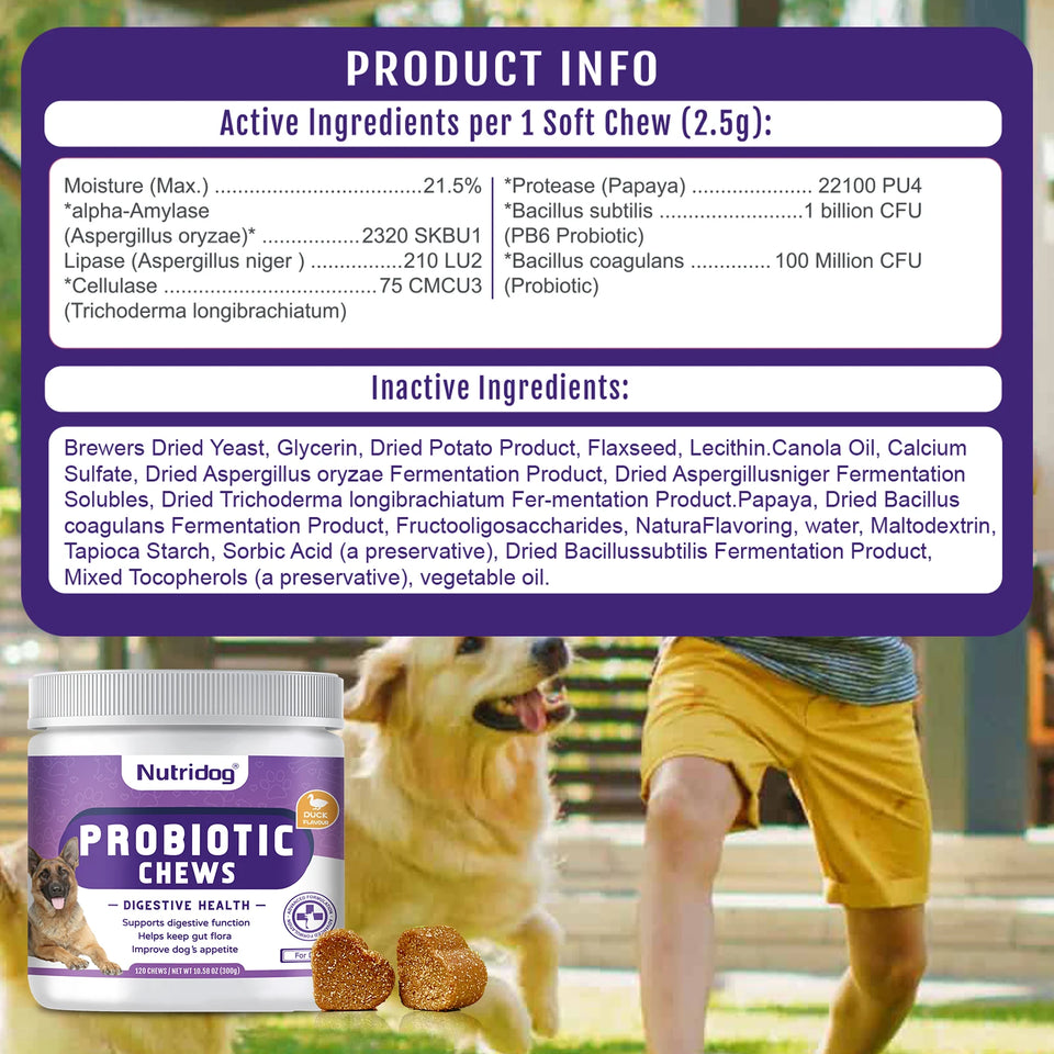 Calming & Gut Support Chews for Dogs, 120 ct – PRODUCT INFO