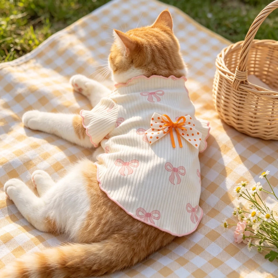 Lightweight Soft Elastic Dog Tshirt Pet Vest Summer Wear Comfortable for Small Dogs Cats Cute Design Breathable Pet Clothing Summer Outfit