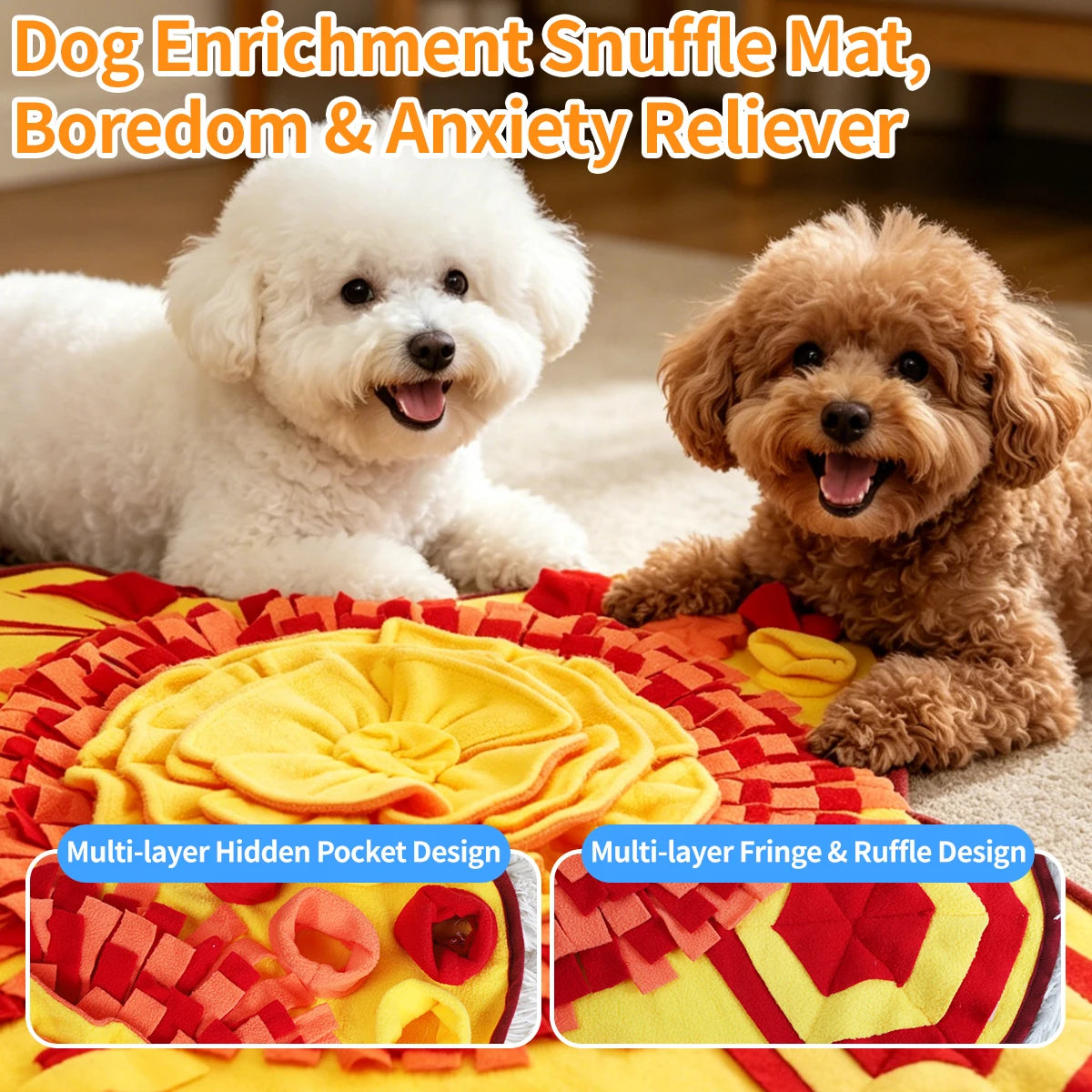 Washable Snuffle & Slow-Feeding Mat for Pets
