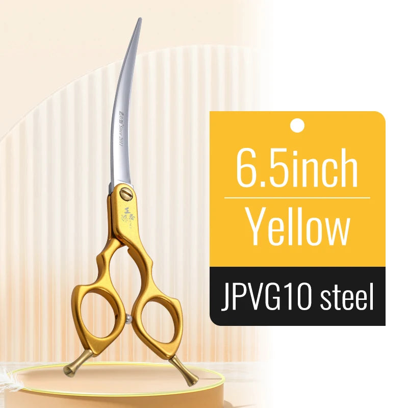 Professional 440C Curved Dog Grooming Shears