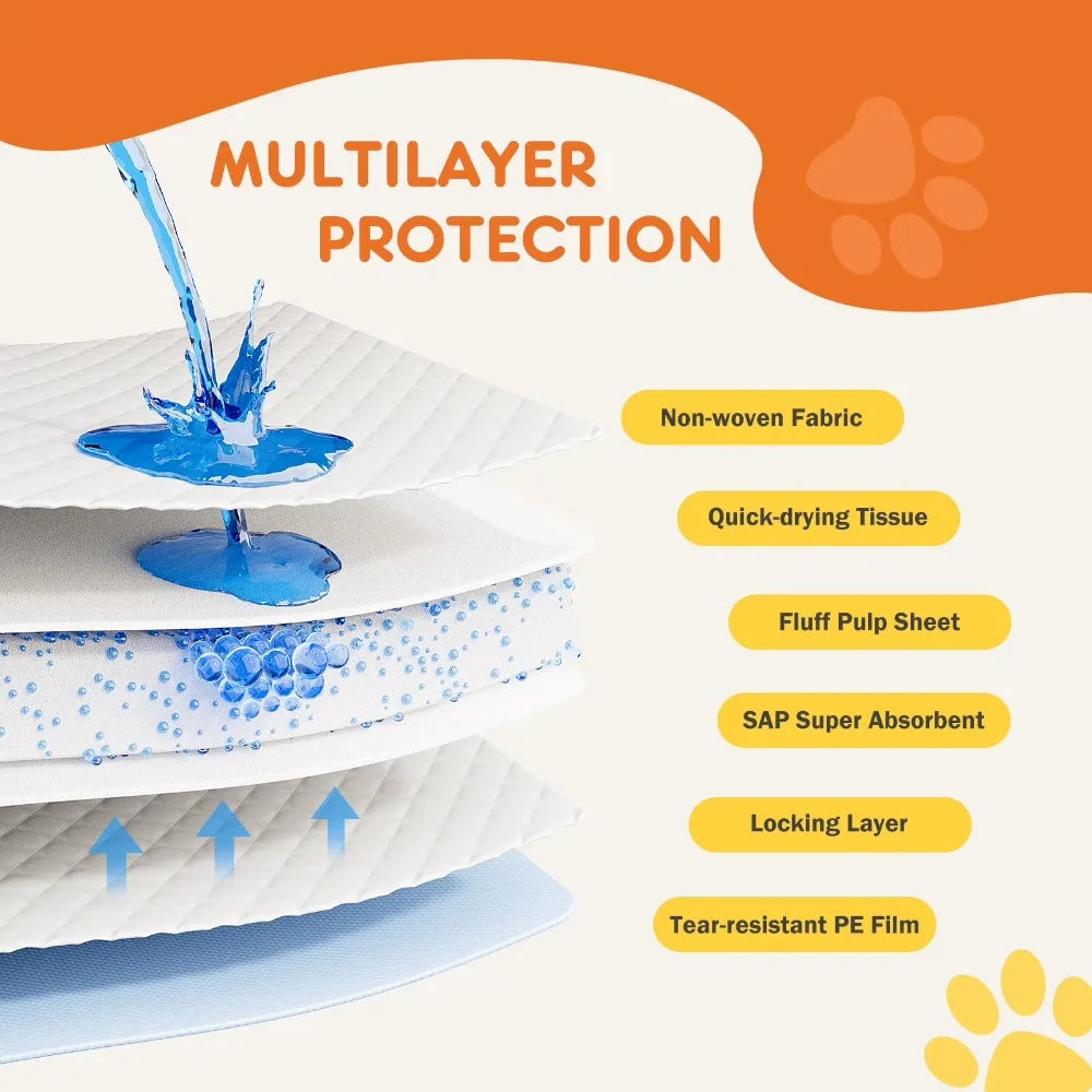 100-Count Leakproof Puppy Training Pads