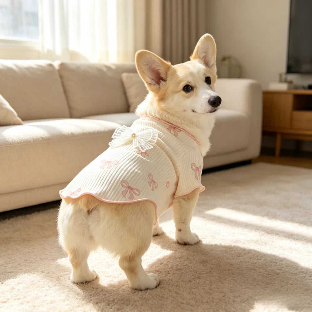 Lightweight Breathable Elastic Dog Tshirt Soft Pet Vest Summer Wear Comfortable for Small Dogs Cats Cute Design Pet Clothing Summer Outfit