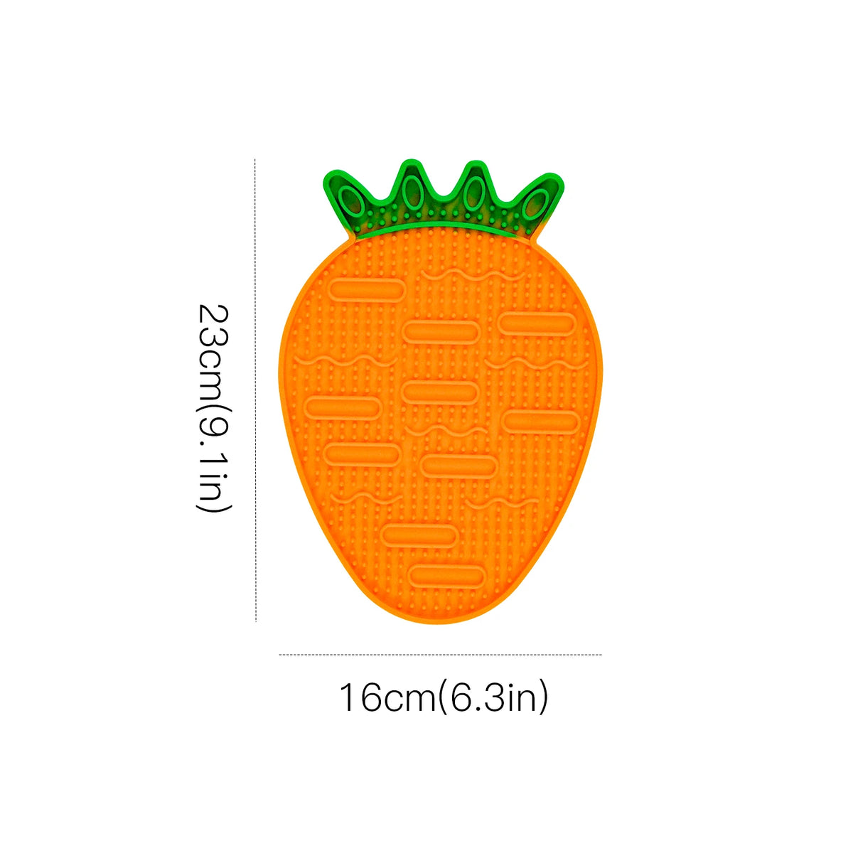 Pet Lick Mat 1pc Silicone Material Carrot Shape Slow Feeding Bowl Cat Dog Feeding Supplies Pet Feeding Pad Durable Chew Resistant