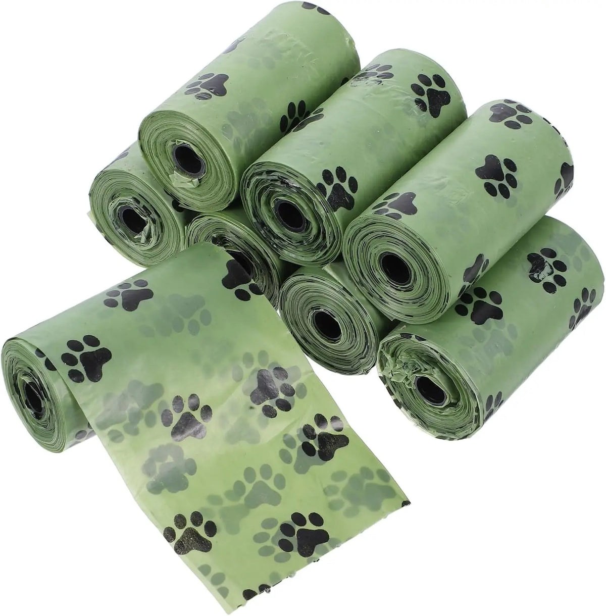 Biodegradable & Compostable Pet Poo Bags, with Drawstring. 10 Pcs, 12x12cm, EPI, for Greener Lifestyle