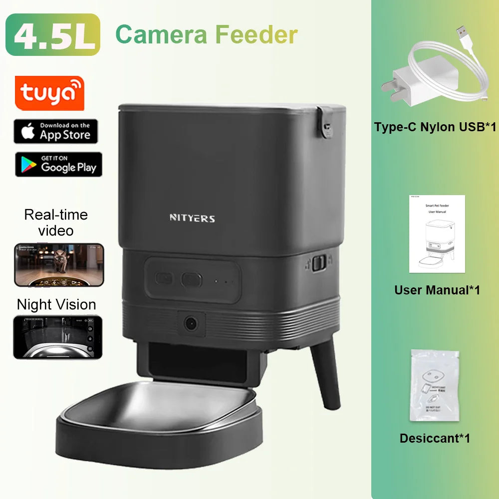 4.5L WiFi Automatic Feeder for Cats & Dogs