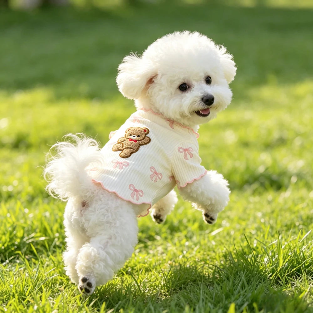 Breathable Elastic Dog Tshirt Soft Pet Vest Lightweight Summer Wear Comfortable for Small Dogs Cats Pet Clothing Cute Design
