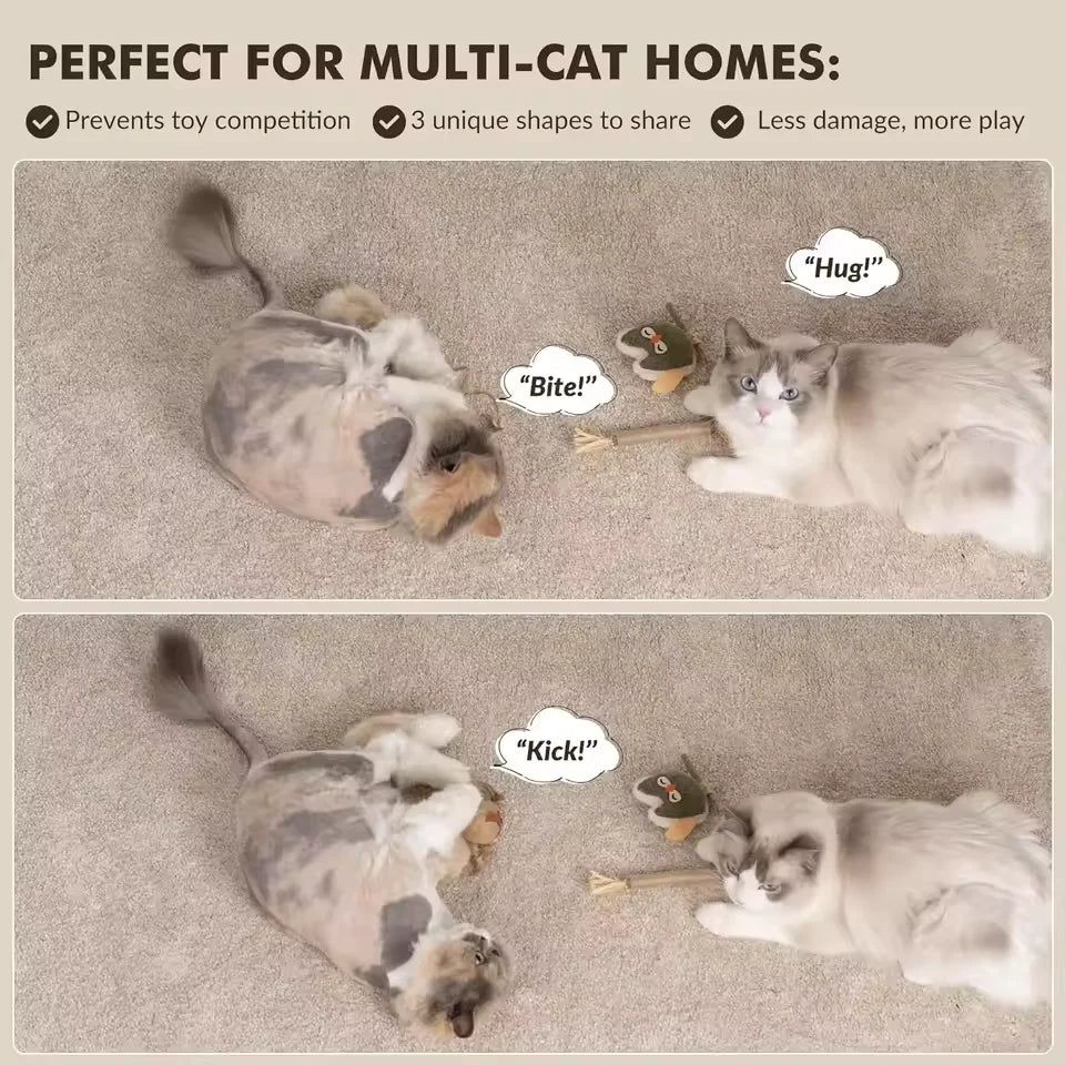 Catnip & Silvervine Dental Chew Toy
