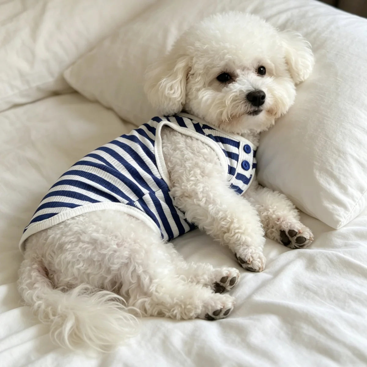 Lightweight Thin Summer Pet Outfit Stretchy Skin Friendly Clothing for Small and Medium Sized Cats and Dogs Cool Breathable Pet