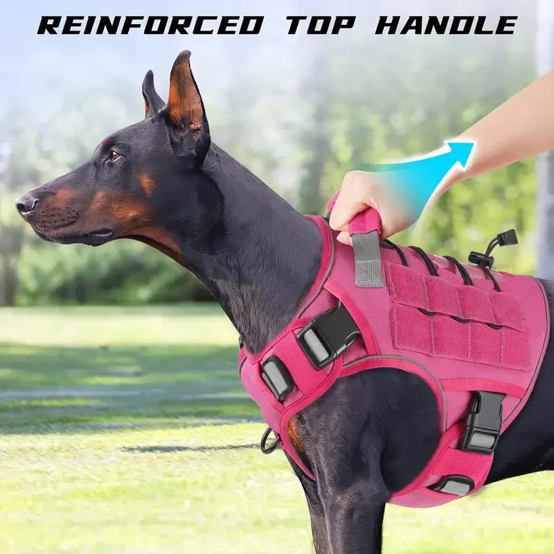 Reflective No-Pull Tactical Dog Harness