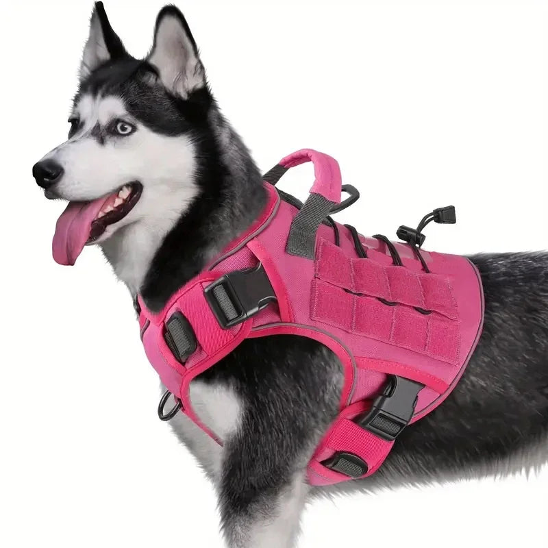 Reflective No-Pull Tactical Dog Harness