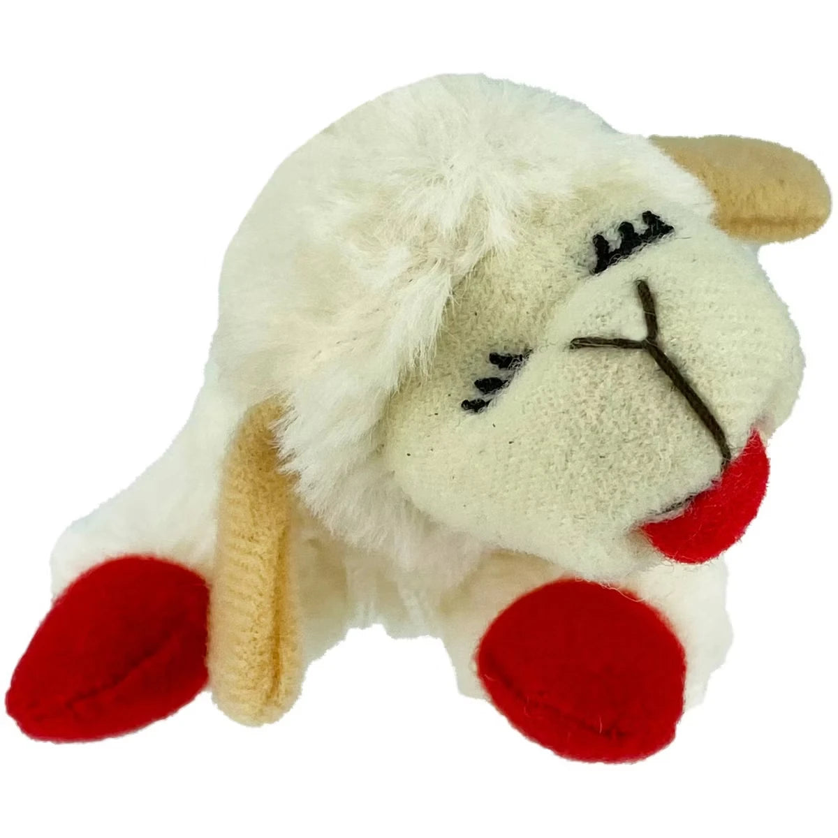 Lamb Chop Cat Toy Soft Plush Interactive Pet Plaything for Cats Plush Material Unisex Color as Picture Show
