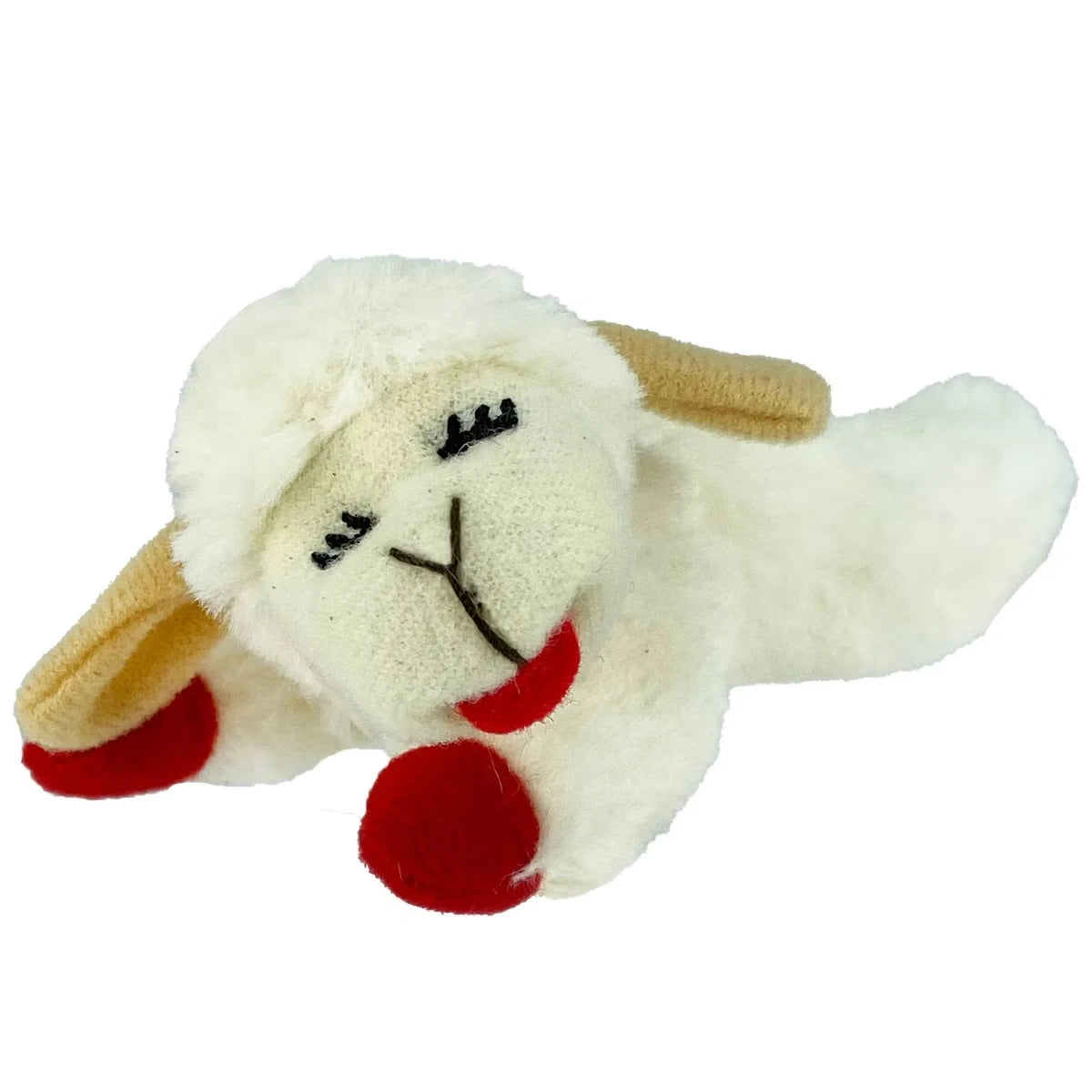 Lamb Chop Cat Toy Soft Plush Interactive Pet Plaything for Cats Plush Material Unisex Color as Picture Show