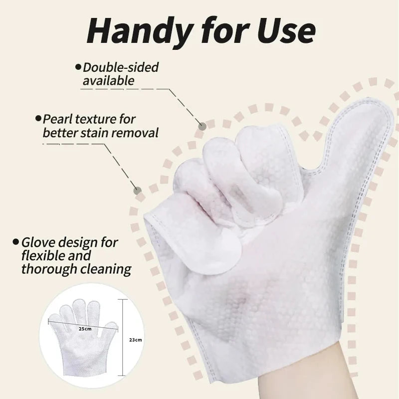 No-Rinse Grooming Glove Wipes for Pets