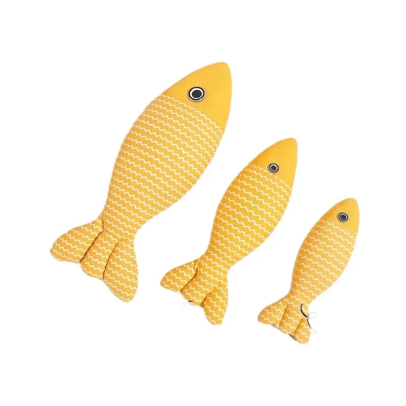 Cat toy, self-amusing kitten teaser wand to stave off boredom, catnip-scented simulated fish, kitten teething aid—pet cat access