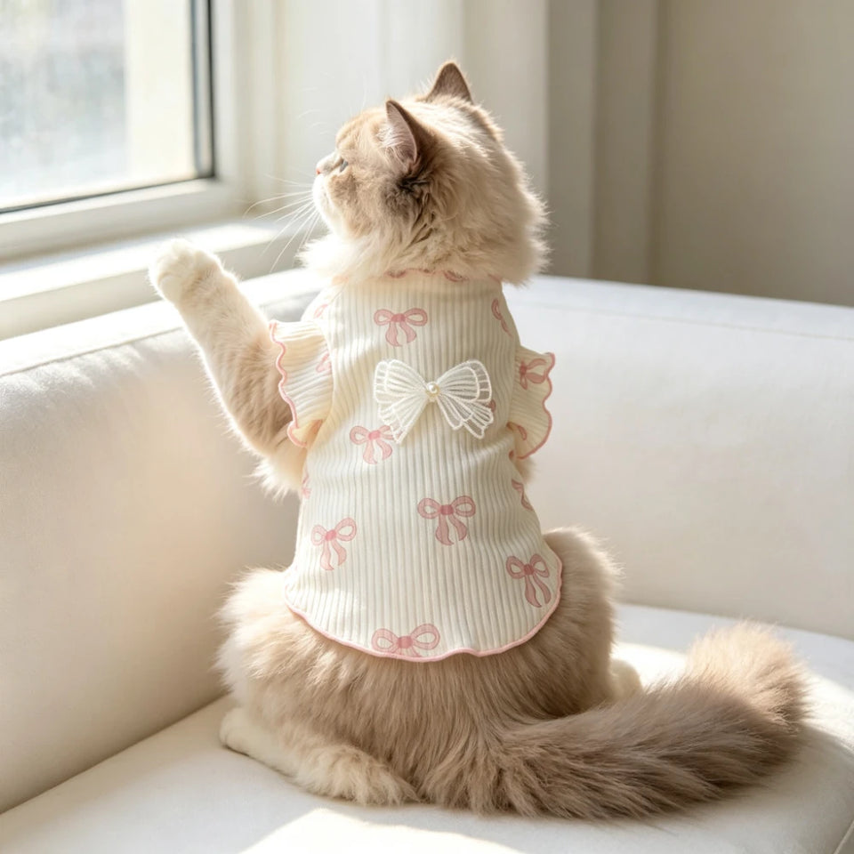 Lightweight Breathable Elastic Dog Tshirt Soft Pet Vest Summer Wear Comfortable for Small Dogs Cats Cute Design Pet Clothing Summer Outfit