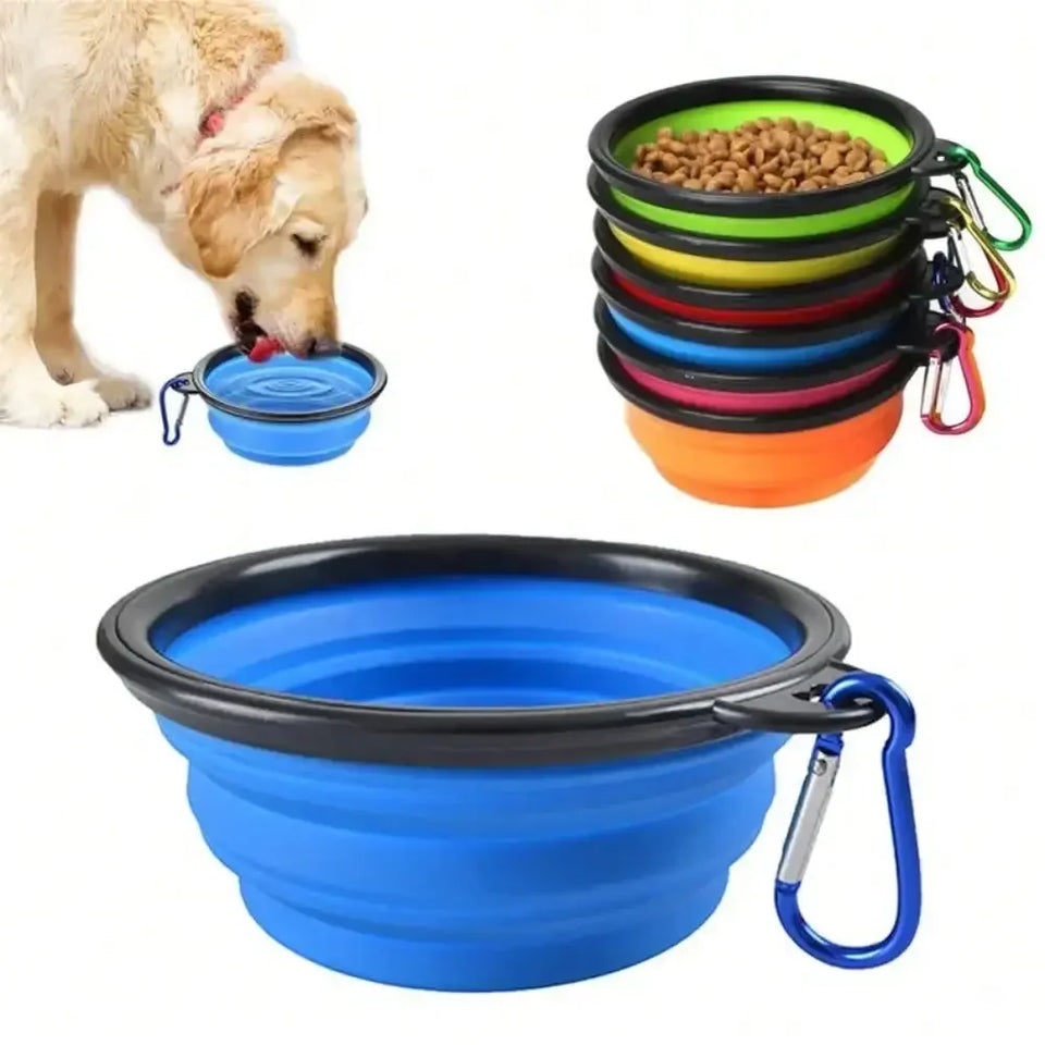 2-in-1 Travel Water Bottle & Folding Bowl – product photo 4
