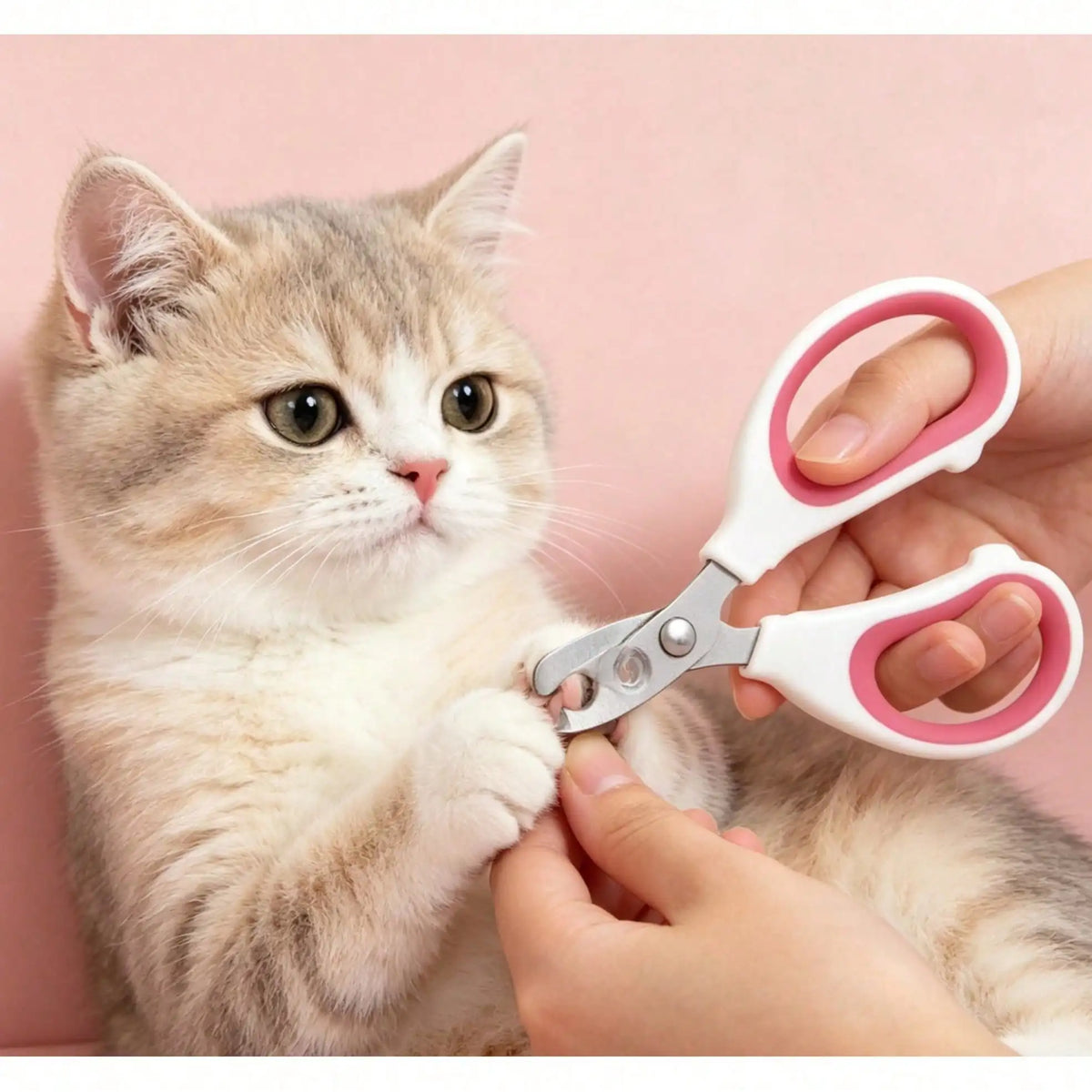 Pet Nail Clippers For Cats & Dogs, Double-Hole Stainless Steel Blind Cut Nail Trimmers,  Injury-Proof Design, Easy To Use Grooming Tool For Beginners Kittens Puppies