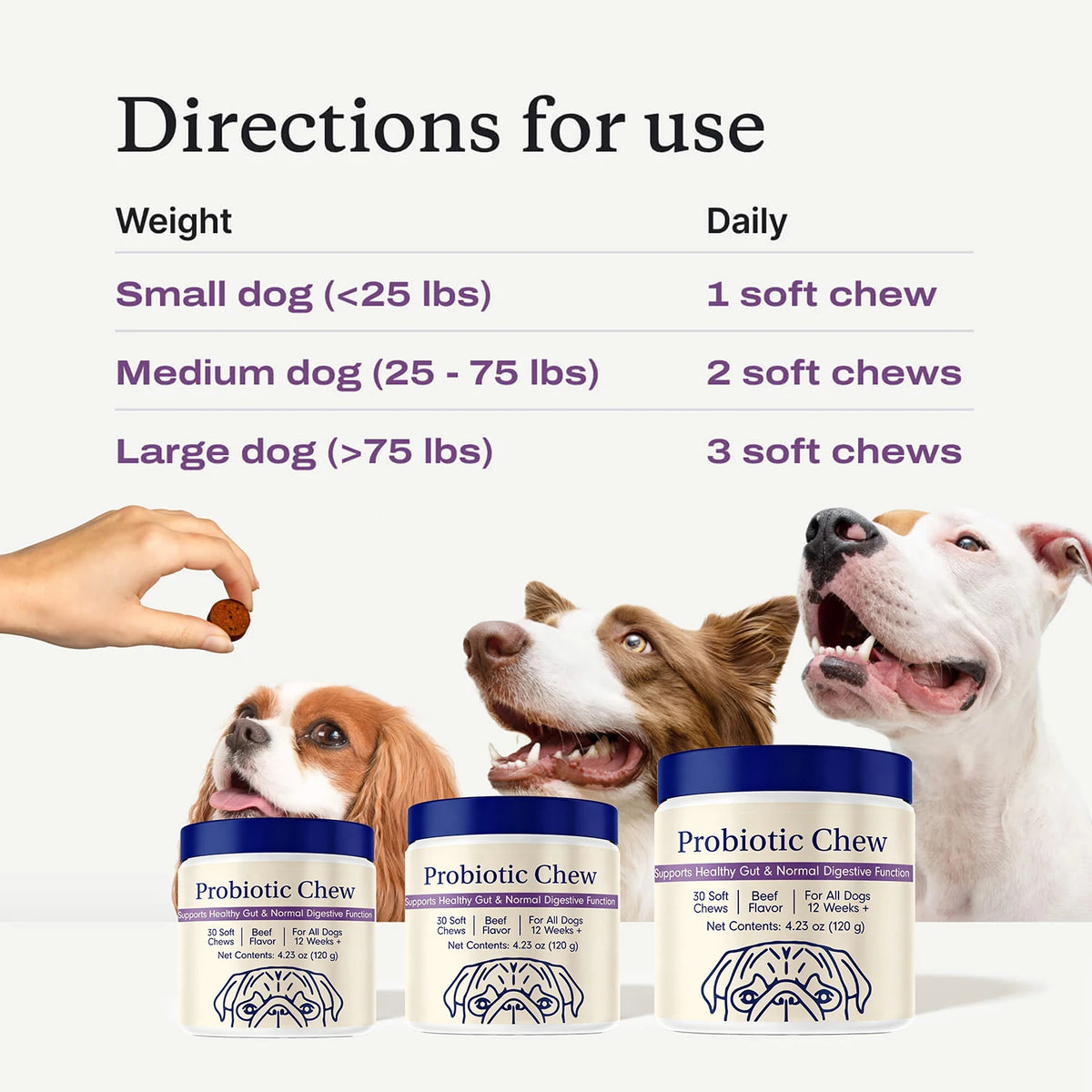 Probiotic Digestive Chews for Dogs