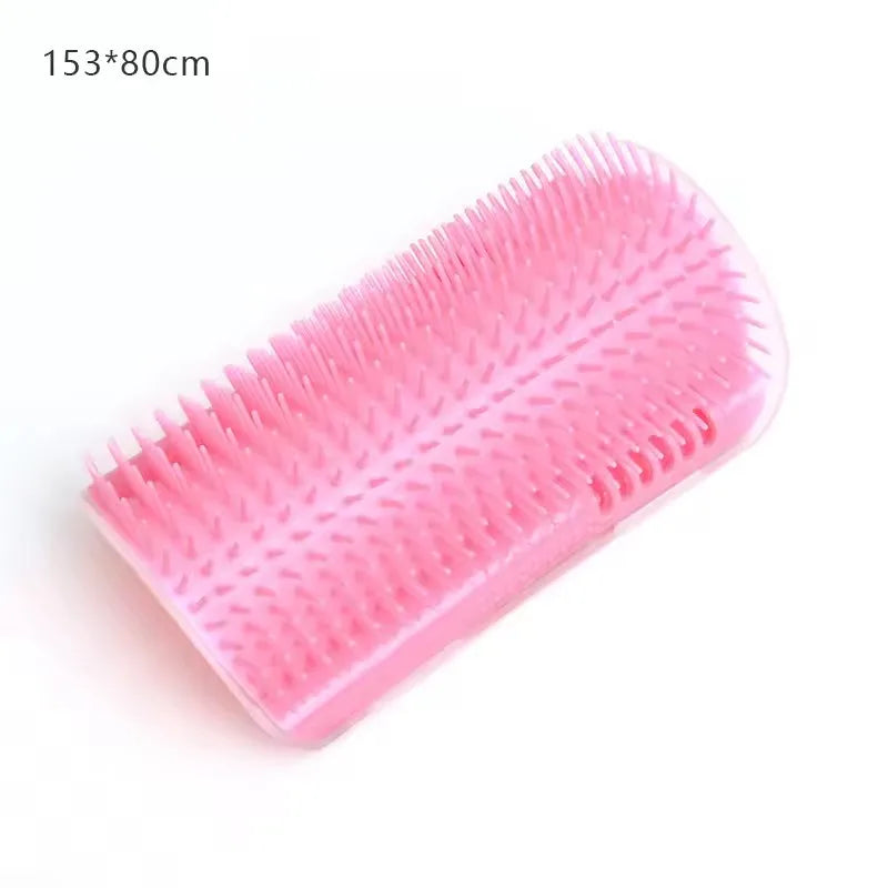 Pet Cat Corner Scrubber Massager Brush, Wall‑Mount Cat Scratcher Grooming Comb, Massage Corner Brush for Pet Cat Supplies