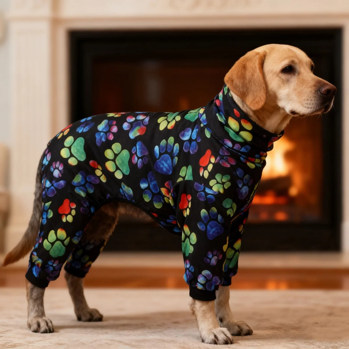 All-Season Paw Print Dog T-Shirt