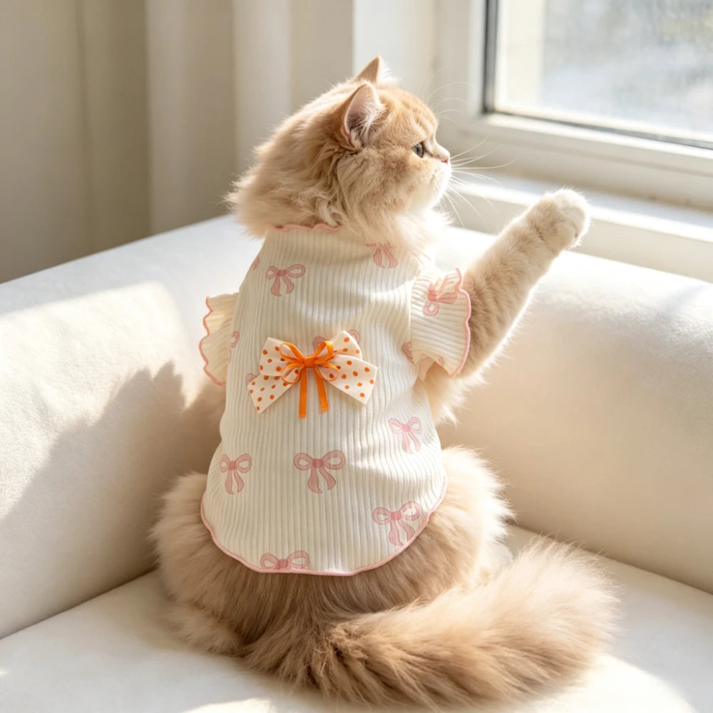 Lightweight Soft Elastic Dog Tshirt Pet Vest Summer Wear Comfortable for Small Dogs Cats Cute Design Breathable Pet Clothing Summer Outfit
