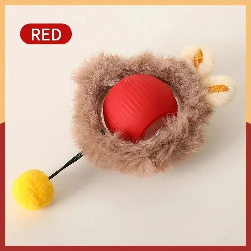 Interactive Cat Toys Ball Cover Set Fast Rolling in Pouch Hide and Seek Kitten Toy Motion Activated Interactive Cat Toy Indoor