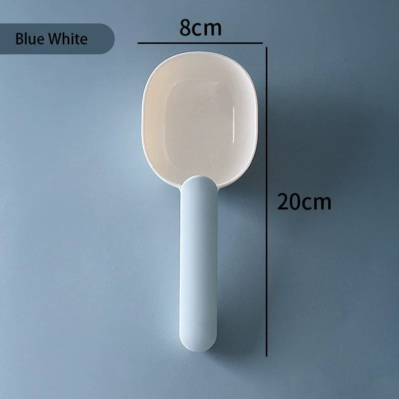 Pet Food Scoop with Bag-Sealing Clip
