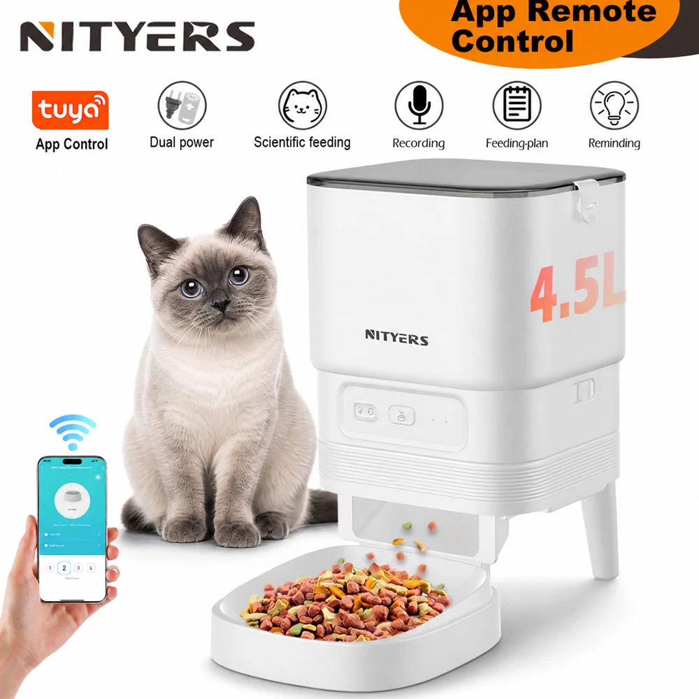 4.5L WiFi Automatic Feeder for Cats & Dogs