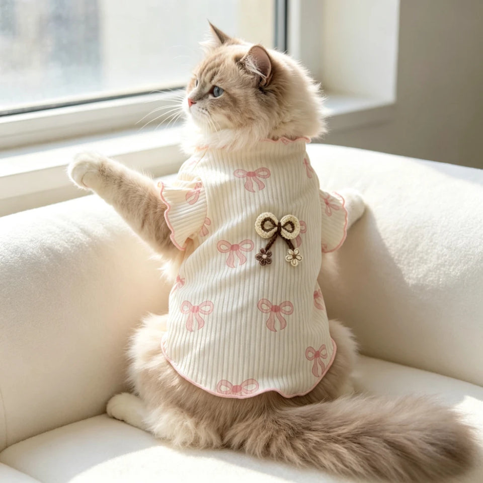 Lightweight Soft Elastic Dog Tshirt Pet Vest Summer Wear Comfortable for Small Dogs Cats Cute Design Breathable Pet Clothing Summer Outfit