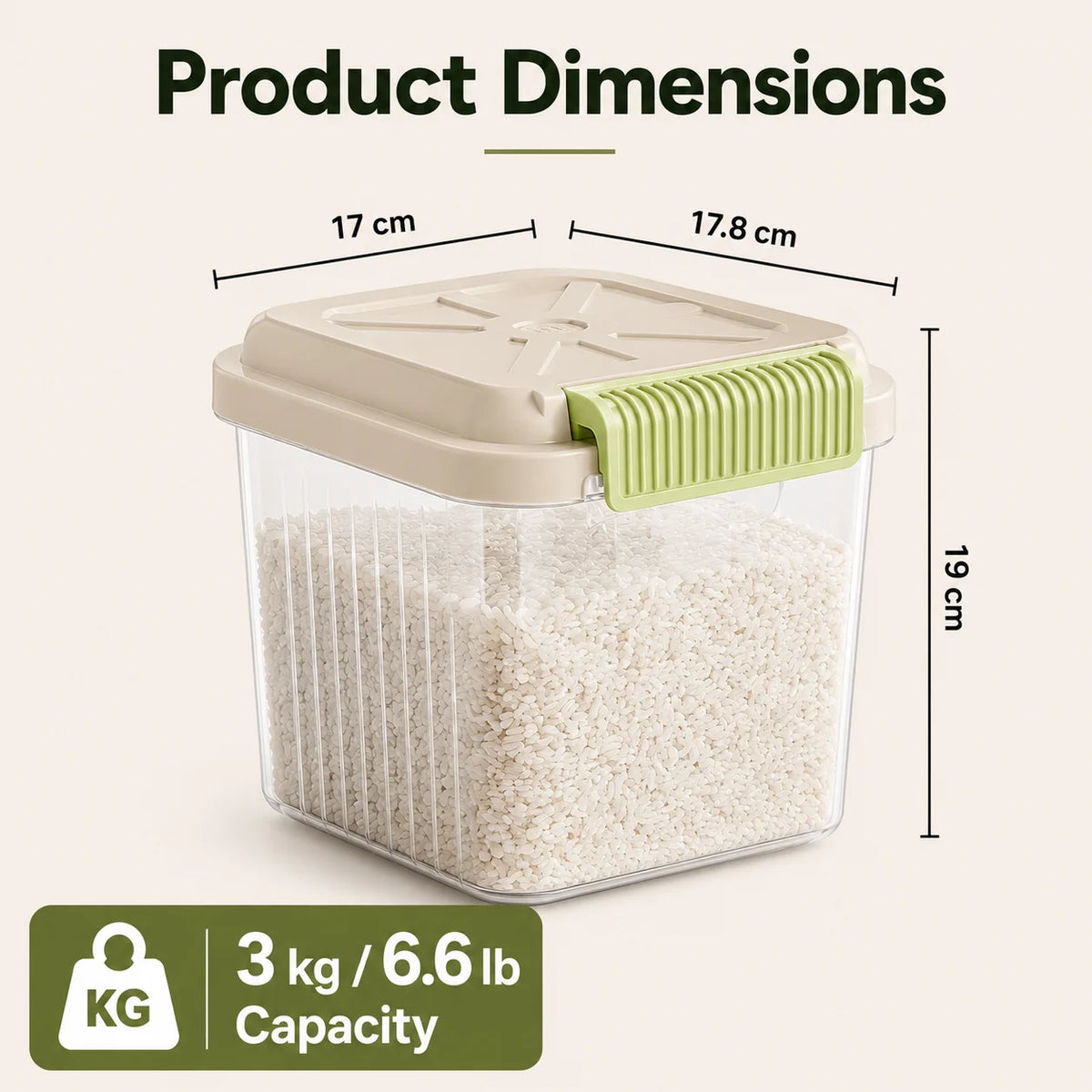 55Lbs Airtight Pet Food Storage Container with Wheels, Large Capacity Sealed Dog Cat Food Bin with Measuring Cup, Moisture Proof Rolling Pet Dry Food Storage Bucket for Dog Kibble Treats