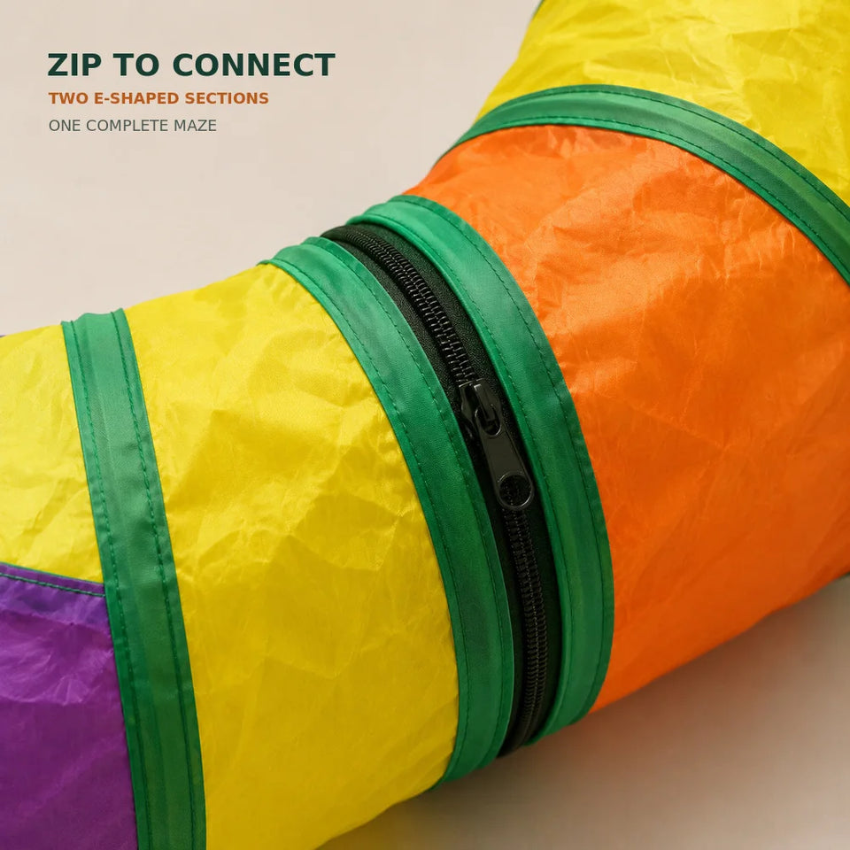 Extra-Long Connectable Cat Tunnel Maze