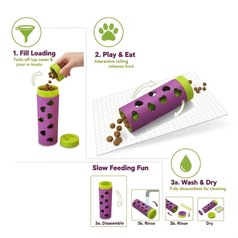 Slow Feeder Treat Dispenser & Chew Toy
