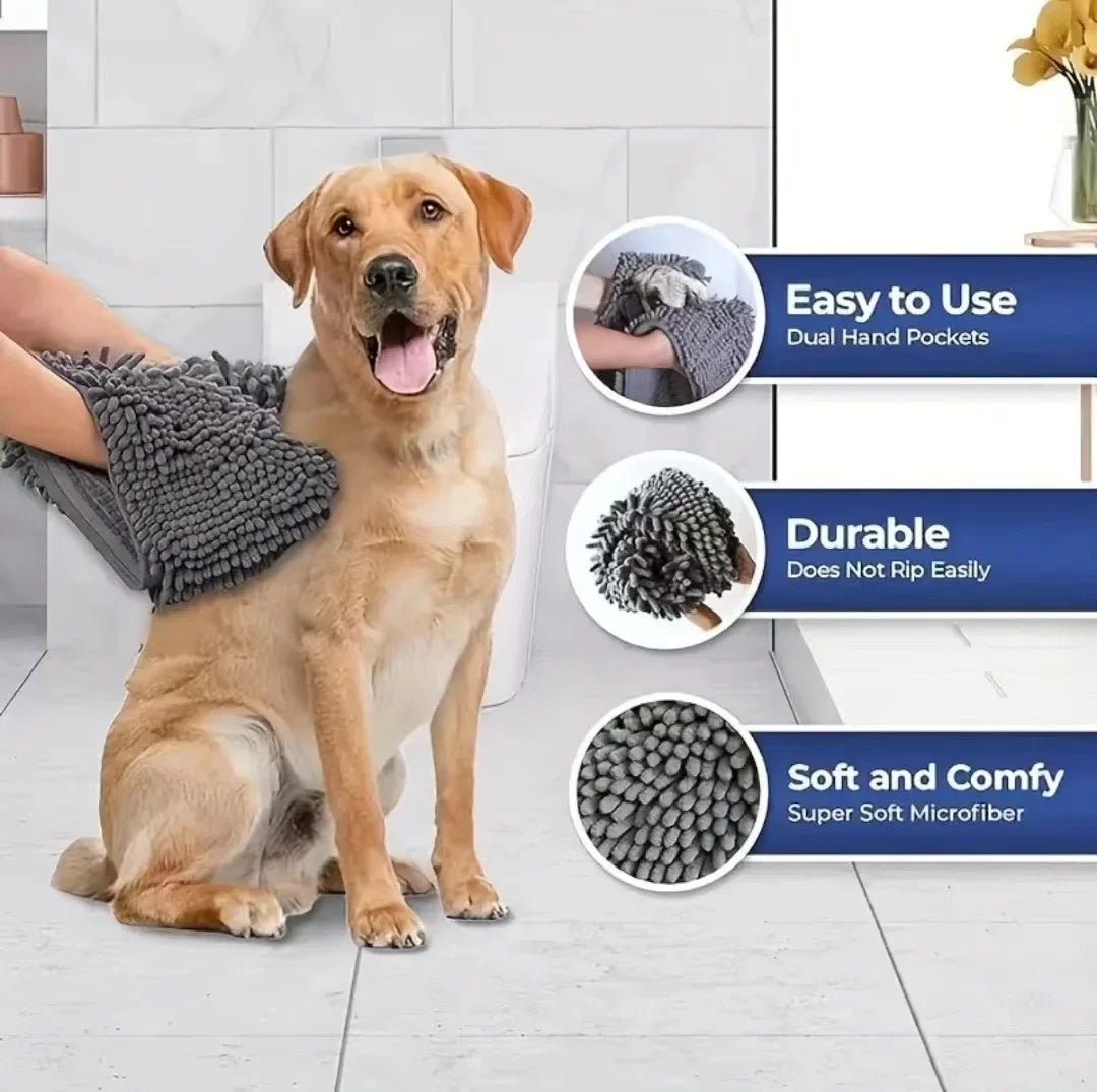 Quick-Dry Pet Bath Towel