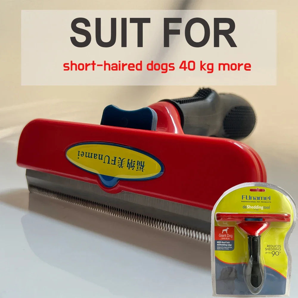 Massage & Deshedding Brush for Dogs and Cats