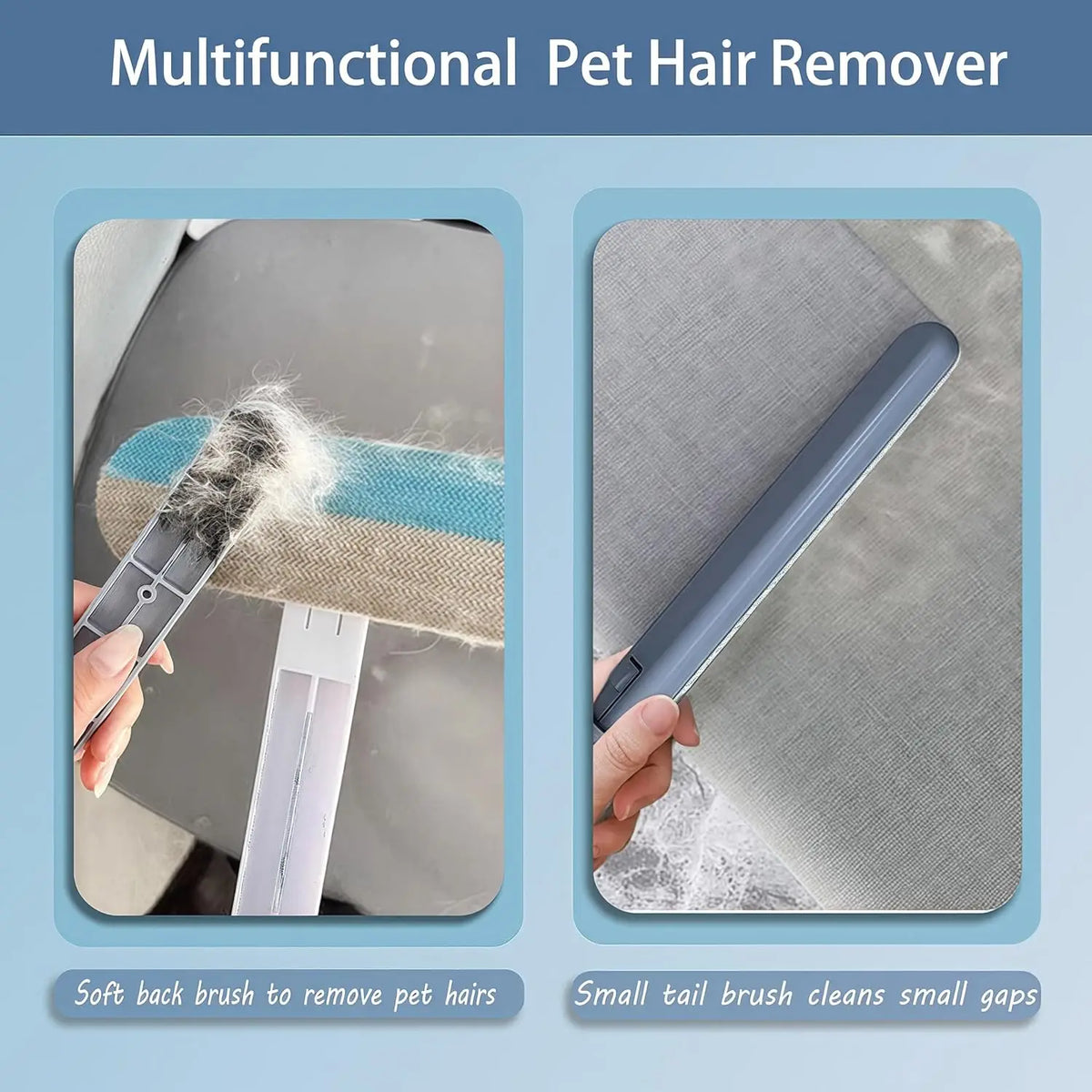 4-in-1 Pet Hair Remover for Furniture & Cars