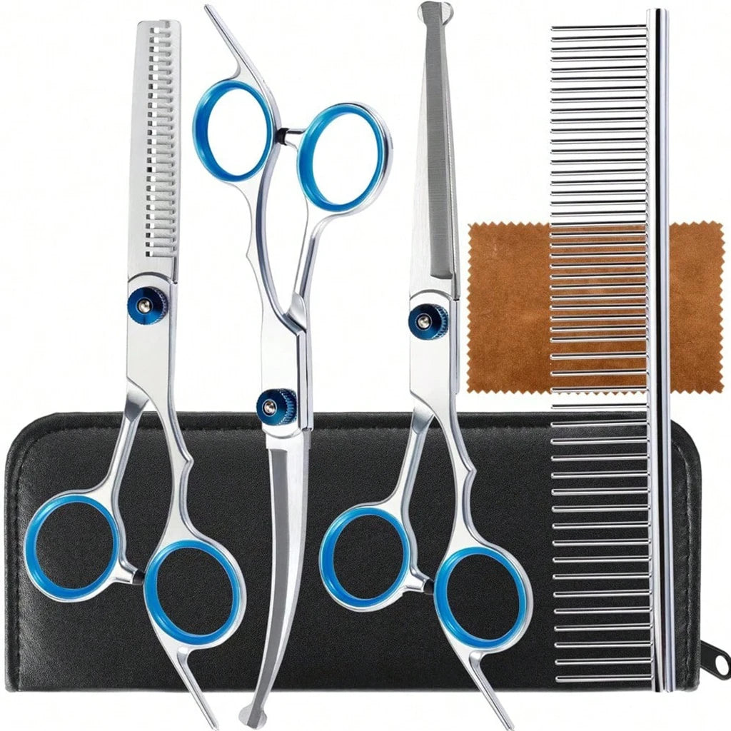 Professional Pet Grooming Scissors Kit