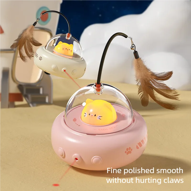 Smart UFO Teaser Toy for Cats